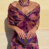 Louise | Elegantiška Maxi Suknelė su V-kaklu