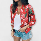 Andreia | Elegantiška gėlių rašto bomber striukė